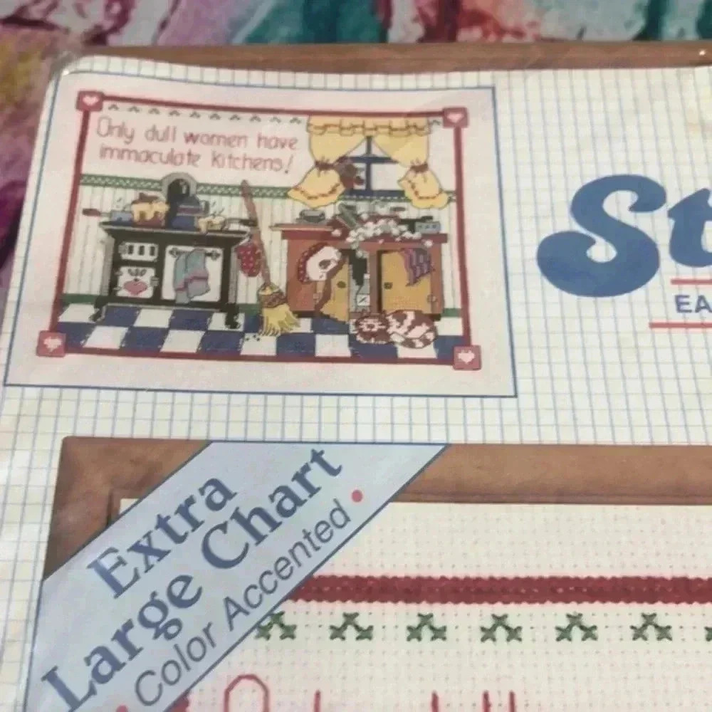 Stitchables cross stitch kit‎ Only Dull Women - Picture 3 of 6